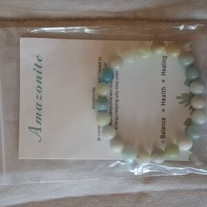 Amazonite Stone Beaded Bracelet